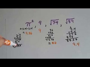 Grade 8 Math #1.3b, Put Real Numbers in order, rational and irrational, least to greatest