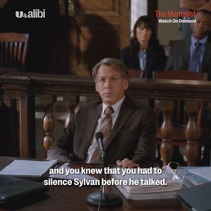 If you question Patrick Jane in court, you might end up arrested yourself! The Mentalist is available on demand | U&Alibi