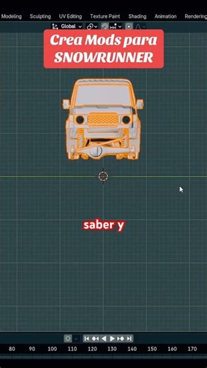 Crea mods para snowrunner #blender #tutorial #snowrunner #mods