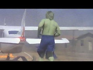 The Incredible Hulk Free Fall Hulk begins his rampage after explosion scene
