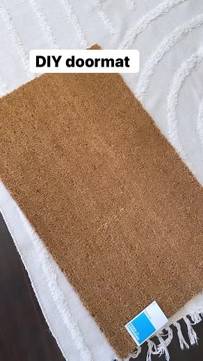 DIY Football Theme Doormat Tutorial with Cricut Smart Vinyl