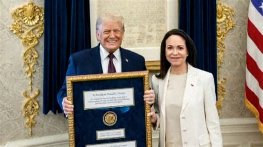 President Trump given Nobel Peace Prize