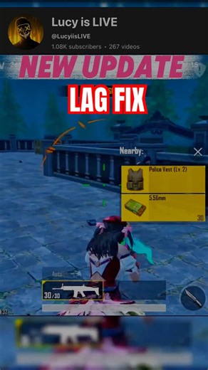 Lag fix in 4.0 Update #bgmilive #bgmi #pubg #pubgm #scout #mortal #jonathangaming #shorts #viral
