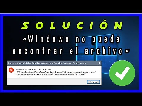 Windows Can't Find The File ⚠️ SOLUTION ✅
