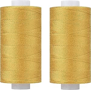 Simthread All Purpose Thread Polyester 400Y Golden Brown