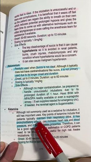 Ketamine for rapid sequence intubation #ernurse ￼
