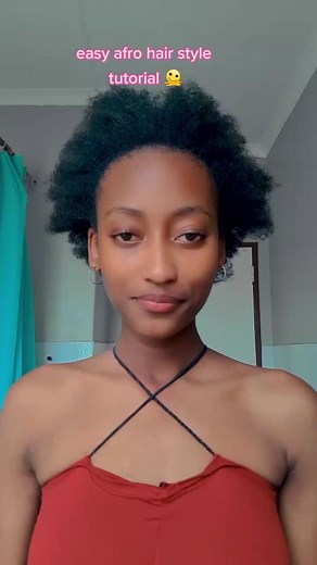 Easy Afro Hair Style Tutorial for Curly Hair