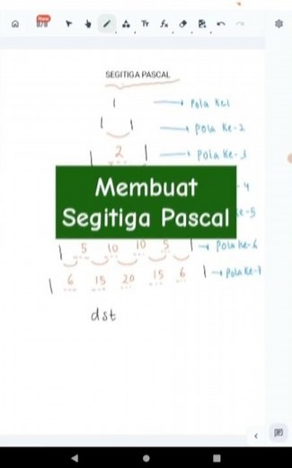 Membuat Segitiga Pascal #ayukbelajar #segitigapascal #polabilangan