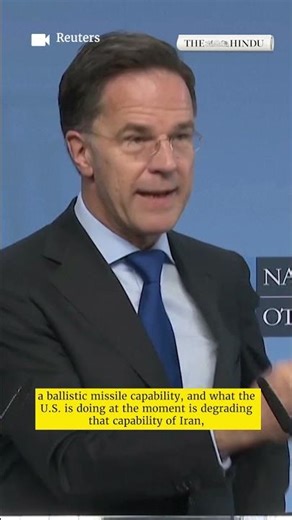 NATO Chief Mark Rutte on Iranian nuclear threat and reopening Strait of Hormuz