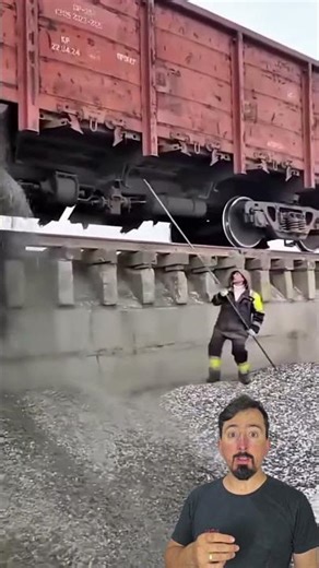 Unloading the trains