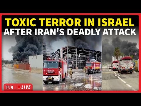 Israeli Sky Turns Black After Iran Destroys Chemical Hub; Massive Fire Prompts Emergency Evacuation
