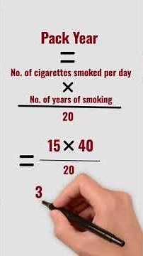 How to calculate Pack Year and it's significance ? #shorts #mbbs # medico's Library
