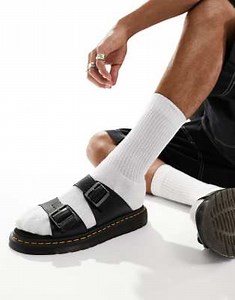 Dr Martens unisex Josef sandals in black | ASOS