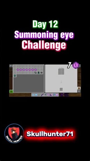Doing summoning eye challenge! #short #viralshort #craftersmc #minecraft #craftersmcskyblock