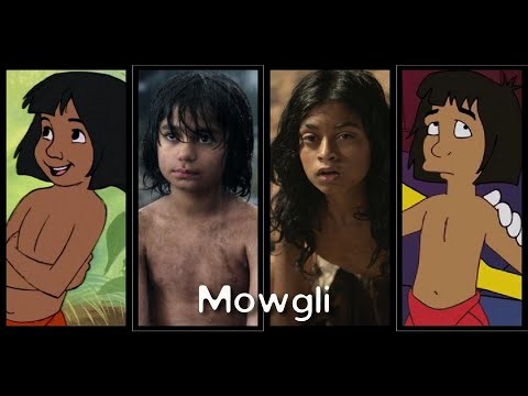 Mowgli Evolution in Movies & Cartoons (The Jungle Book)