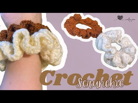 Easy crochet scrunchie tutorial
