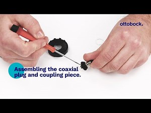 Assembling the coaxial plug and poupling piece | Ottobock Professionals