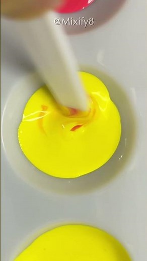 Mixing a Tangerine Orange Color #satisfying #shorts #asmr