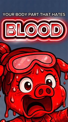 Your Body Part That Hates BLOOD!! 😡🩸 #anatomy #animation #bacon