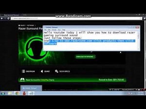 How to download and install Razer Surround Sound.