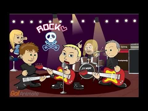 The guitar (Rock'n Roll by The Viscerals) - GoAnimate