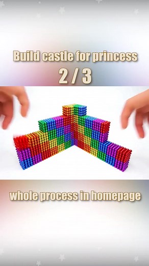 Building a Colorful Magnetic Ball Castle