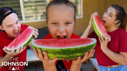 WATERMELON Eating Contest! 🍉 Fun Pool Party Challenge!