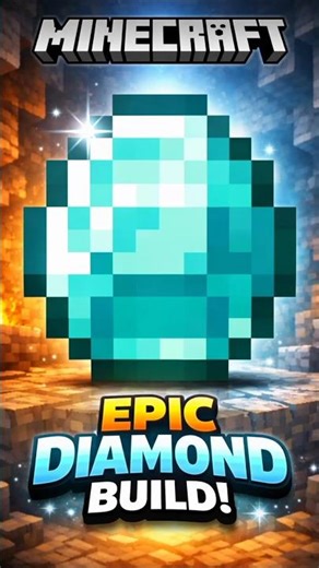 I Built a Giant Diamond in Minecraft! 💎 #shorts