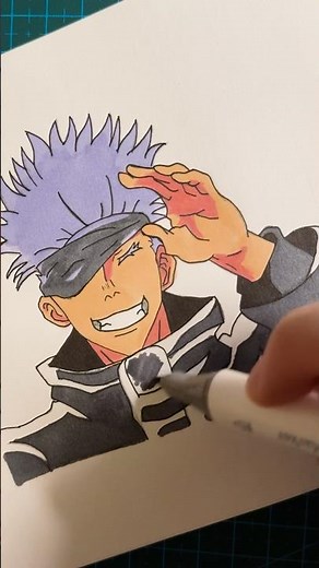 Making ANIME STICKER of Gojo 🤍 (27)