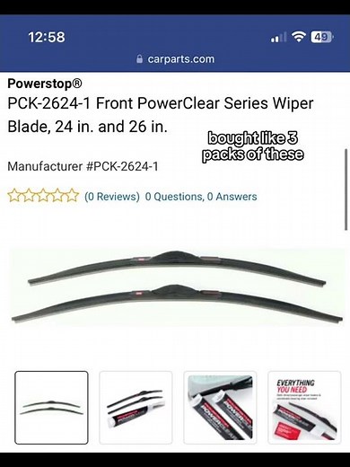 What I Bought From CarParts.com