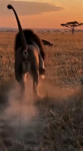 Lion Hunts and Attacks Hyena in the Wild | Real Savage Wildlife Footage