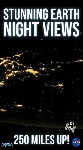 Stunning Earth at Night: Views from the ISS! 🌍✨ #nasa