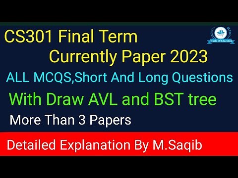 cs301 final term currently paper 2023|cs301 final term preparation 2023|cs301 final term 2023