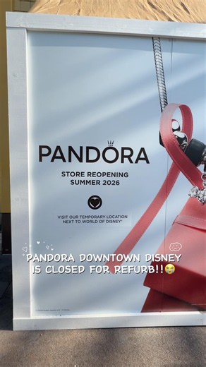 PSA! PANDORA IN DOWNTOWN DISNEY IS CLOSED RN!!😭💔 BUT Charm hunting doesn’t stop! #pandora #charms