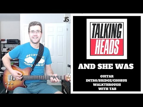 Talking Heads - And She Was guitar lesson