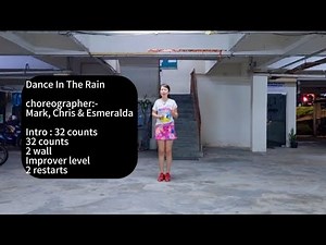 Dance In The Rain line dance (Tutorial) 29/9/25