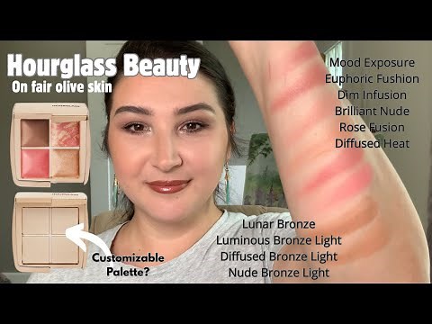 The Hourglass blushes and bronzers I own! Tested and tried on Fair skin. Customizable palette
