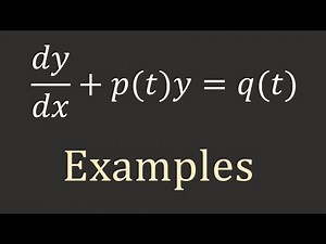 Calculus II: Linear equations (Examples)
