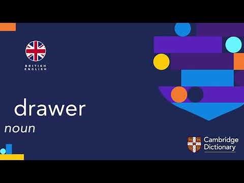 How to pronounce drawer | British English and American English pronunciation