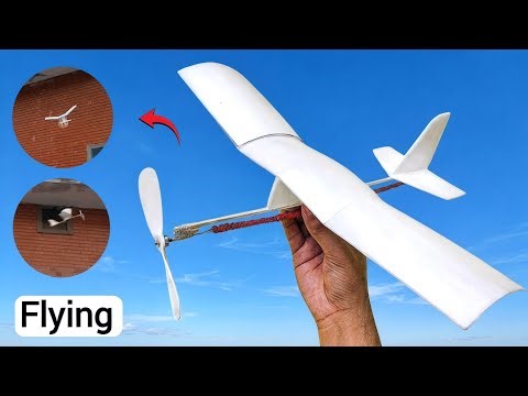 How to Make a Flying Rubber Band Plane at Home