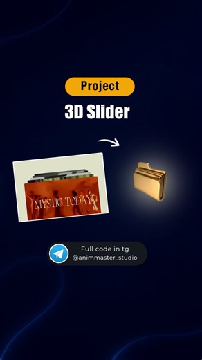 Animmaster on Instagram: "💬 Comment “3D ” and I’ll send you the source code! ❤️ Like | 💬 Share | 📌 Save for later Follow 👉 @animmaster_studio for more epic UI animations! #frontend #uianimation #cssanimation #javascript #html"