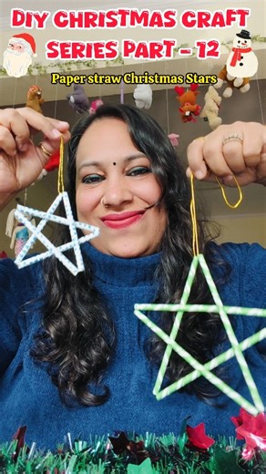Shailee Tomar Panwar on Instagram: "DIY PAPER STRAWS/ PIPES STARS FOR CHRISTMAS DECOR “Turning simple paper straws into shiny christmas stars ⭐✨ easy, festive and so fun to make — the perfect diy sparkle for your christmas decor 🎄❤️ handmade magic always feels like christmas!” #instareels #reelitfeelit #reelkarofeelkaro #viralchristmasreels #viral #diychristmas #paperstrawcraft #paperpipescraft #christmasstars #papercraftideas #festivediy #christmasdecordiy #handmadechristmas #christmascrafts20