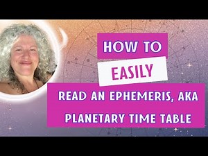 Ephemeris Made Easy for Beginners, Read It In 10 minutes