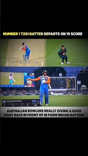 Abhishek Sharma gone on 19