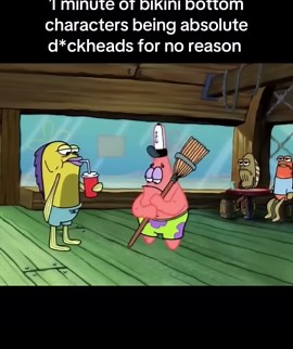 SpongeBob characters were mean😭