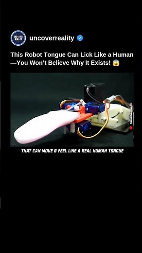 This Robot Tongue Lick Like A Human. You Won't Believe Why It Exists 😋 #robot #shorts #tongue