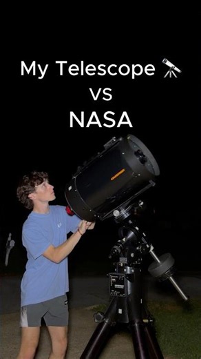 Extended Version of My Telescope vs NASA! 🔭 #space #astrophotography