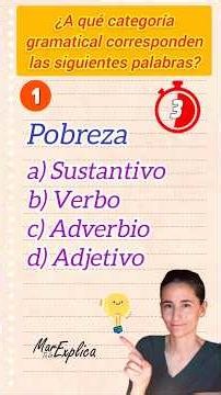 ✅☝️To what GRAMMATICAL CATEGORY do the following words belong?☝️#spanishlanguage #morphology