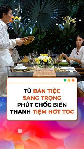 Tài năng đặc biệt của Võ Tấn Phát, biến một bàn tiệc thành một tiệm hớt tóc chỉ trong tích tắc
