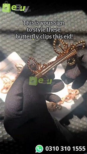 This Is Your Sign to Wear Golden Butterfly Clips This Eid!! - eBuy.pk